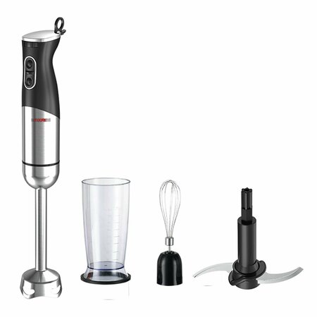 5 CORE 5 Core Hand Blender - 400W Immersion Blender - Electric Hand Mixer w 2 Mixing Speed 304 Steel Blades HB 1516